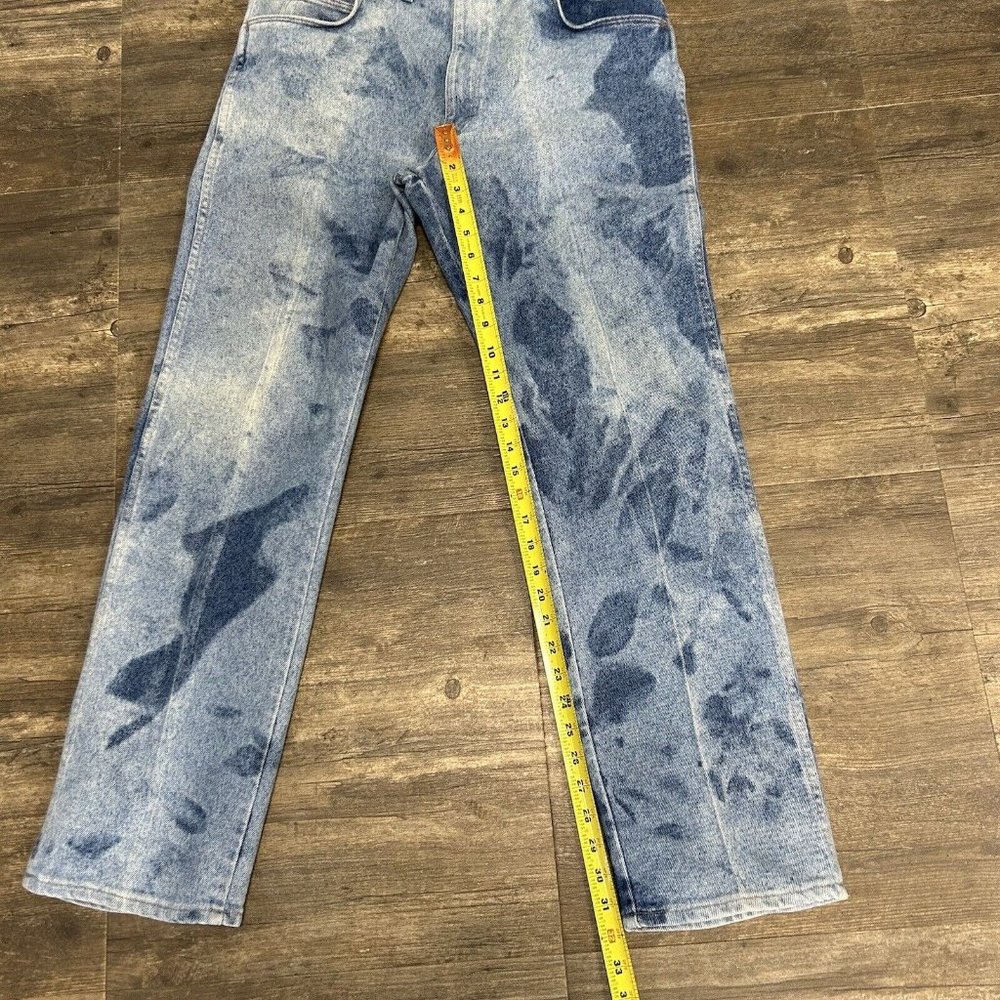 Vintage Wrangler Men Denim Jeans Made In USA NO SIZE TAG (36) Bleached - Picture 3 of 9